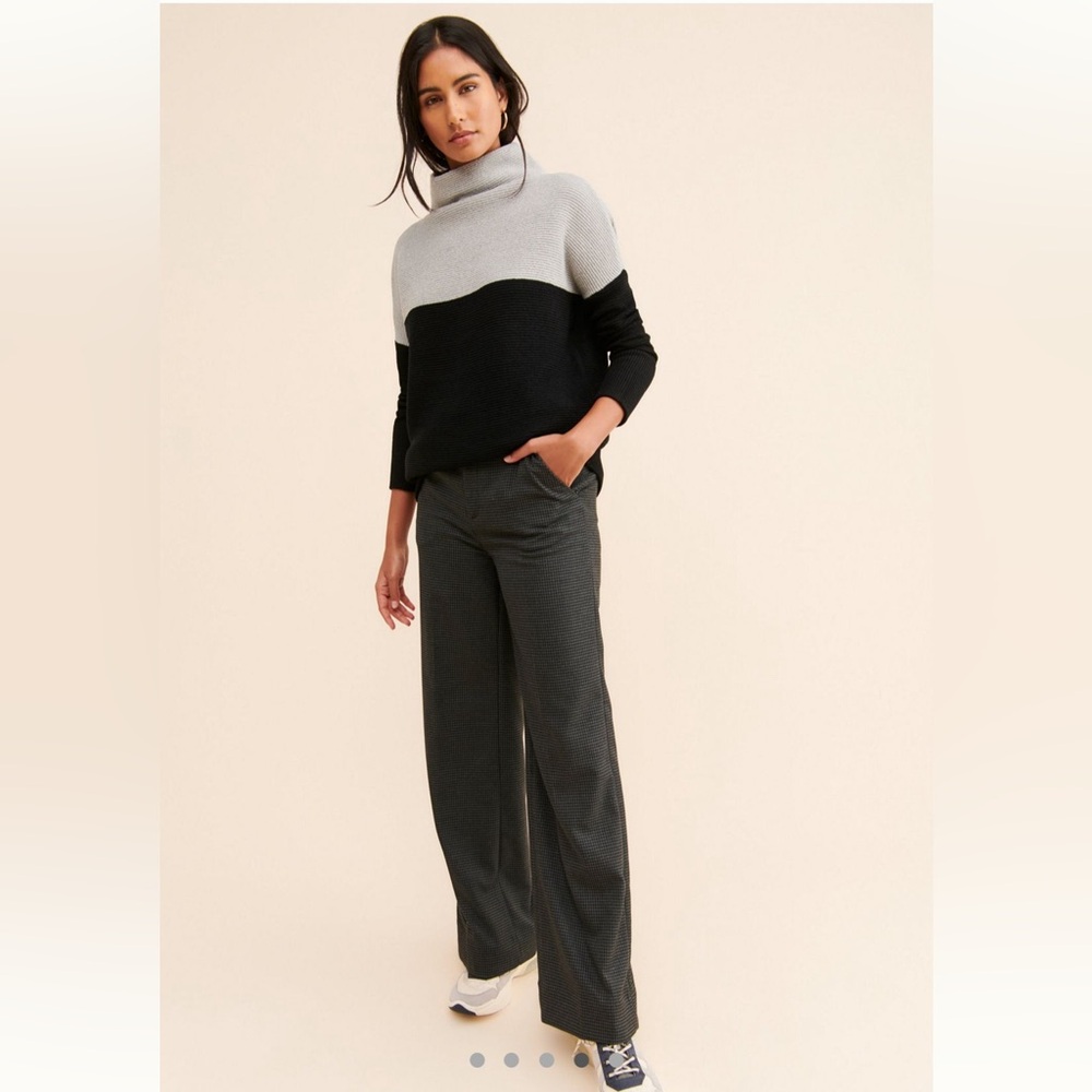 Anthro color block sweater